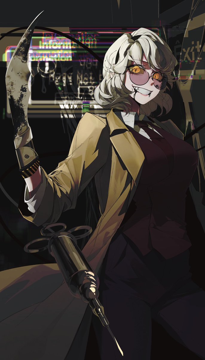 aguamitsuwater's tweet photo. #Murderdrones 
#MurderdronesV
#SerialDesignatoinV
Killa doctor! https://t.co/FbgWs4W0E3