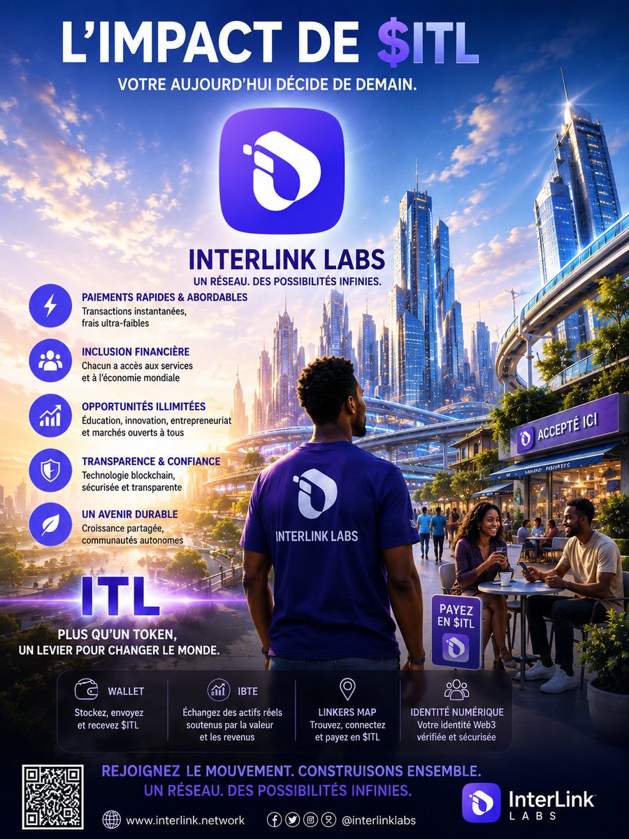 Oumar2portoITLG's tweet photo. L'IMPACT DE $ITL
Votre aujourd'hui décide de demain 
#interlink #ITLG #ITL https://t.co/muDYX6nWxD