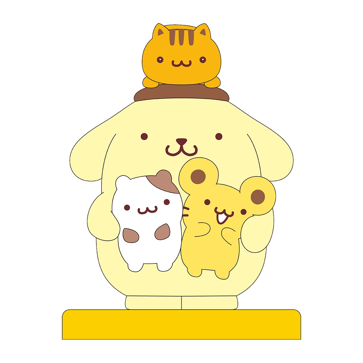 sanrio_oshikatu's tweet photo. ＼⚠️イベント情報【予告】📣🆕／
横浜赤レンガ倉庫×「ポムフェス」との連動キャンペーン、8/14(金)～9/13(日)までの期間限定で開催決定🥺🍮🎉

期間中に対象店舗で1会計につき2,000円（税込）以上お買い物をするとポムポムプリン30周年デザイン「ポムポムヒーローステッカー」が1枚もらえる🎁

その他にも…
✅ちむぷりの「巨大バルーン」が登場🍮
✅横浜赤レンガ倉庫1・2号館内の3箇所のフォトスポットを巡る、各スポットでデザイン違いの「限定デジタルバッジ」をゲットできる📲
✅デジタルバッジコンプすると「限定アクリルチャーム」がゲットできる🍮
などお楽しみ要素満載🥹💛
ポムポムヒーローステッカーほしい…🥹💛

ポムフェスの2日間予定合わない人もこれなら参加できるのでぜひチェックしてみてね🥹
また開催日程近くなったらお知らせするね📣

📅開催期間：8/14(金)～9/13(日)
🏙️場所：横浜赤レンガ倉庫1・2号館内
https://t.co/Z5G6KkMzeS

#サンリオ #ポムフェス #ポムポムプリン