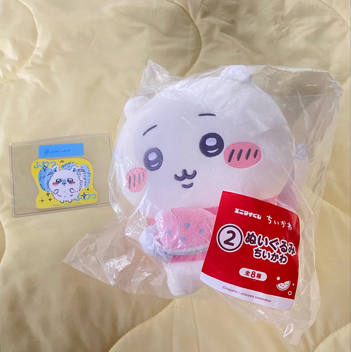 juns__sss's tweet photo. 【交換】エニマイくじ　ちいかわ〜ちいかわと夏の思い出〜

【】譲【】　②ちいかわ　ぬいぐるみ

【】求【】　⑧シーサー　ぬいぐるみ
　　　　　　④うさぎ　ぬいぐるみ

大阪難波、天王寺、梅田手渡し可能です🪽
⚠︎要相談
検索からでもお気軽にお声掛け下さい🩵

#ちいかわ 
#エニマイくじ https://t.co/Iuf3dwSsJL