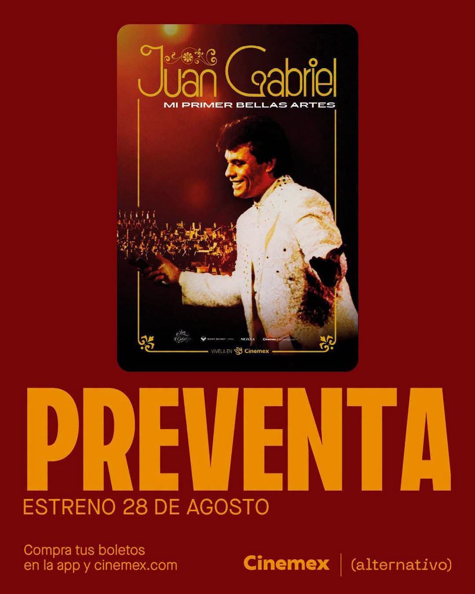 Ally_Perkins's tweet photo. #FanIncondicional #PostMortem y en todas las vidas donde exista #JuanGabriel ahí estaré yop☝🏻
#Ansiosa a la llegada de estas noches Cinemex donde pareciera que él no ha muerto y la idolatría sigue intacta🥰 https://t.co/O1lsbHeSJU