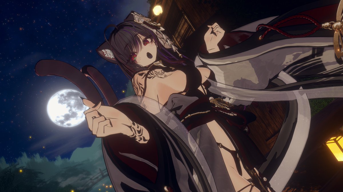 MinemineVR's tweet photo. 和服猫又siusiu♪🌙*ﾟ..🐾
#SIUSIU3D  #VRChat https://t.co/WFBhT7OE4V
