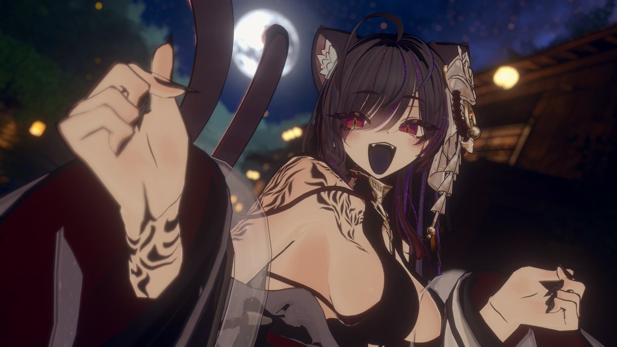 MinemineVR's tweet photo. 和服猫又siusiu♪🌙*ﾟ..🐾
#SIUSIU3D  #VRChat https://t.co/WFBhT7OE4V