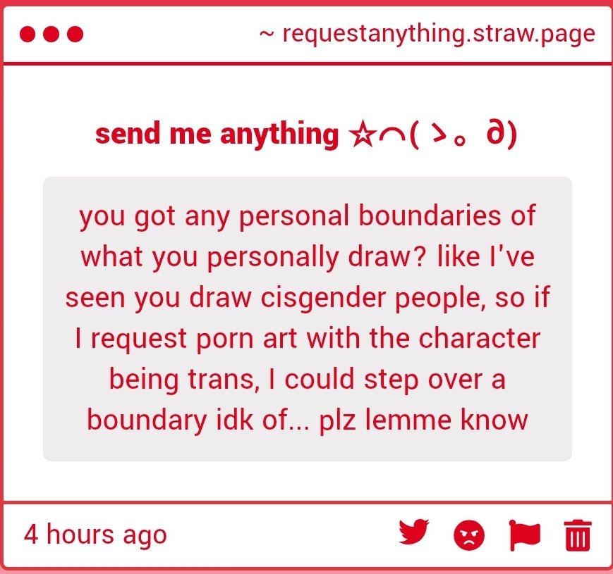 salems_alt's tweet photo. 1.) duuude i dont bite u dont have to worry!!! 
2.) also no unless the obvious iykwim? feel free to request me anything i wouldn't mind at all if u ask for a character being trans ur not overstepping any broundaries i promise u🫶 https://t.co/VLhWiHibQT