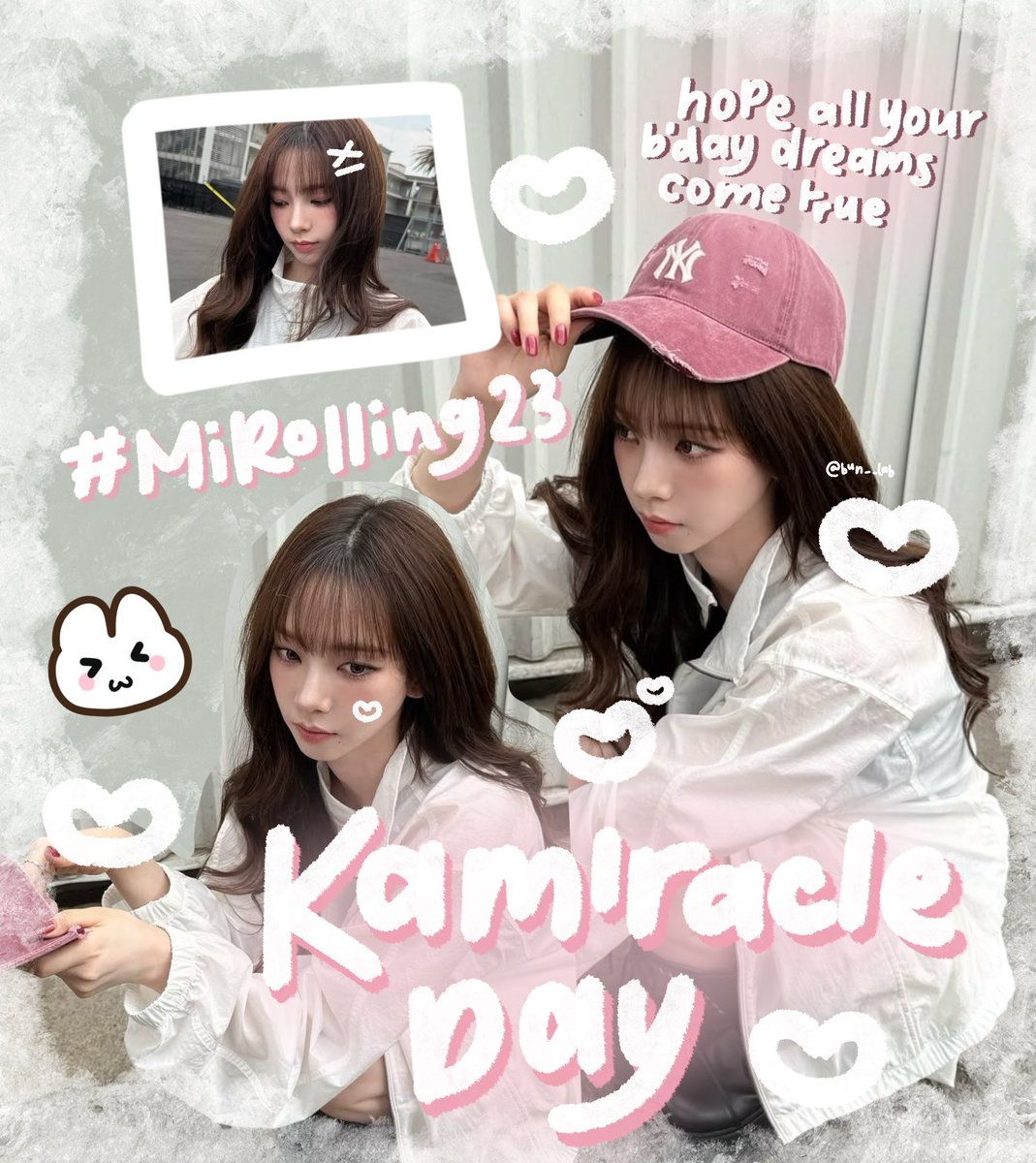 bun__lab's tweet photo. help repost please? 谢谢!

today is kamira @cameoura bday! 🩷🧢and we’re about to celebrate #KamiracleDay #MiRolling23 🐰
available 4 FREE layout by REQUEST to celebrate her day! ikutan yukk!

💬 by reply
🌟 now - 21.00 WIB

rules will be share on reply! >___< https://t.co/iEZ8pdkwTC