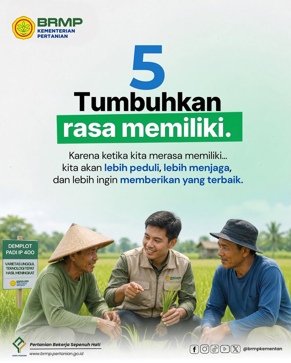 brmpaceh's tweet photo. @brmpkementan Sobat Ino, apa pun peran yang kita emban hari ini, mari bekerja dengan penuh tanggung jawab, bukan sekadar menggugurkan kewajiban. Sebab setiap pekerjaan yang dilakukan dengan sungguh-sungguh akan memberi manfaat, tidak hanya bagi organisasi, tetapi juga bagi masyarakat. https://t.co/NsZU2oDOXl