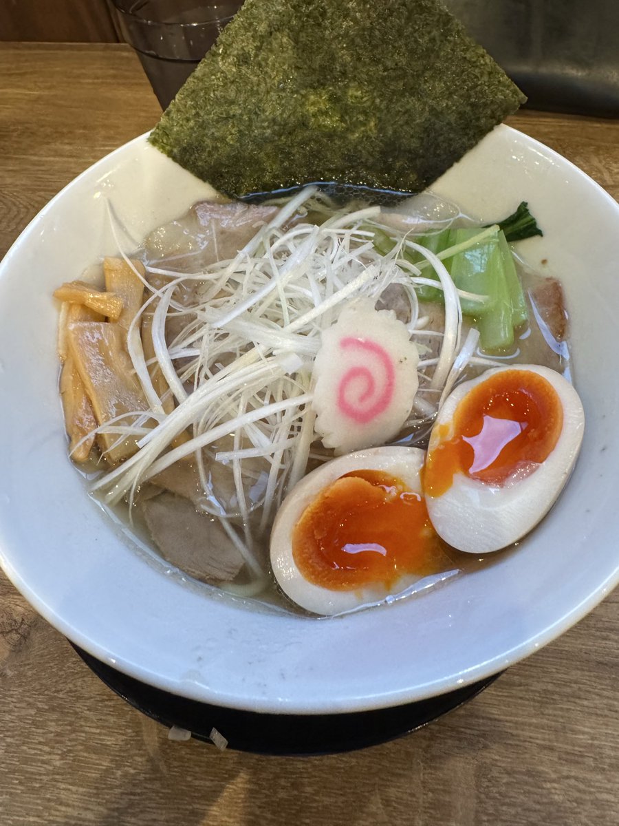 KyMosh's tweet photo. 2026 6.7 36杯目
麺匠　一雫

特製一雫の塩そば

優しい味でめっちゃ美味しかったです！
ご馳走様でした🙏 https://t.co/P1ki2CpiMy