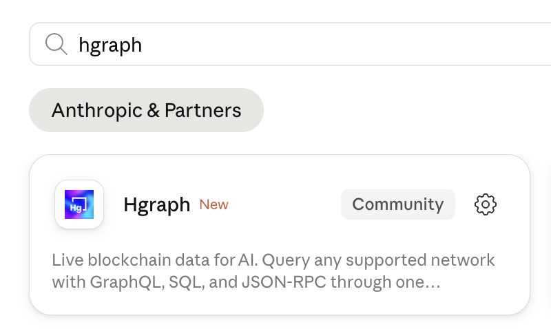 hgraph's tweet photo. we're live with our claude connector!

mcp is great, we can iterate and add features and its all available instantly.

so we'll ship fast give amazing access to our datasets https://t.co/YjZcmpc281