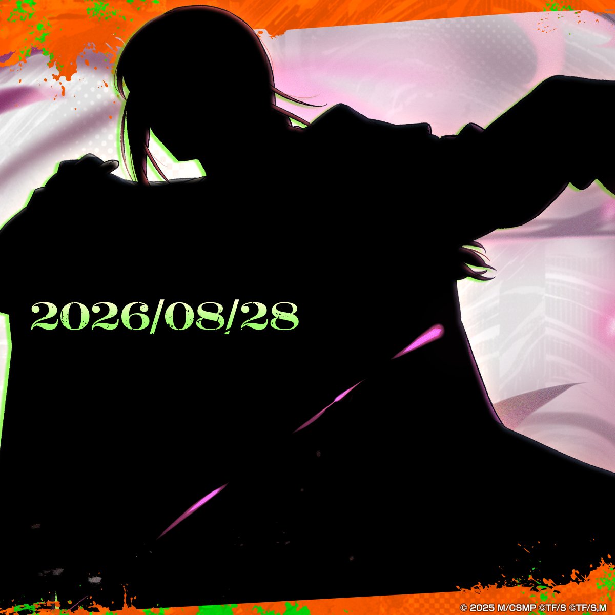 CHAINSAWDC_GL's tweet photo. ◤New Illustrations Coming soon◢

The true identity behind the silhouette is... 👀
The illustration will be revealed on August 28‼️

#chainsawman
#chainsawman_game https://t.co/UVipZ5p087