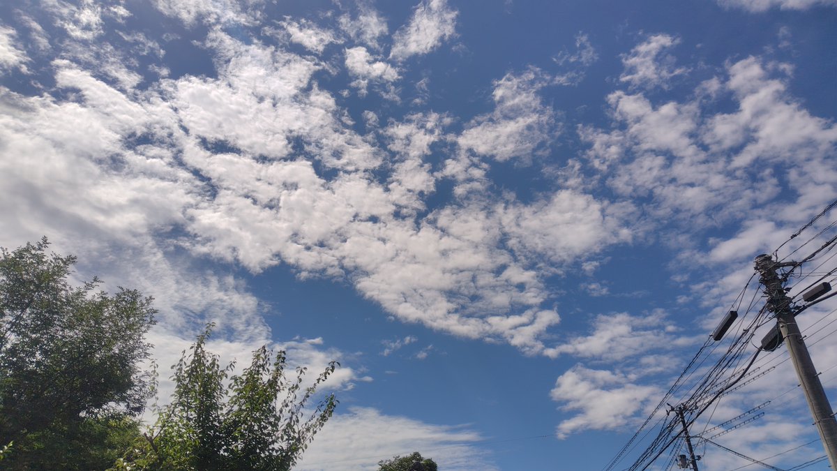 tritone0048's tweet photo. 令和八年文月廿九日、午前九時四拾参分、福島県東白川郡塙町の空。おはやうございます((○┓
#全開朝撮 
国土が広いことは 日本国民総体への危険が分散しやすいということ。日本国の強みでもあると思う。
しっかり認識すべき。
本日も皆さまにとって良き壱日となりますように（祈
＃一極集中はｱｶﾝ https://t.co/lDlieG9WB5