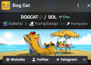 DogCatMemeX's tweet photo. $DOGCAT on DEXScreener.

https://t.co/d16HaduVJS https://t.co/0mJSkyXgiC
