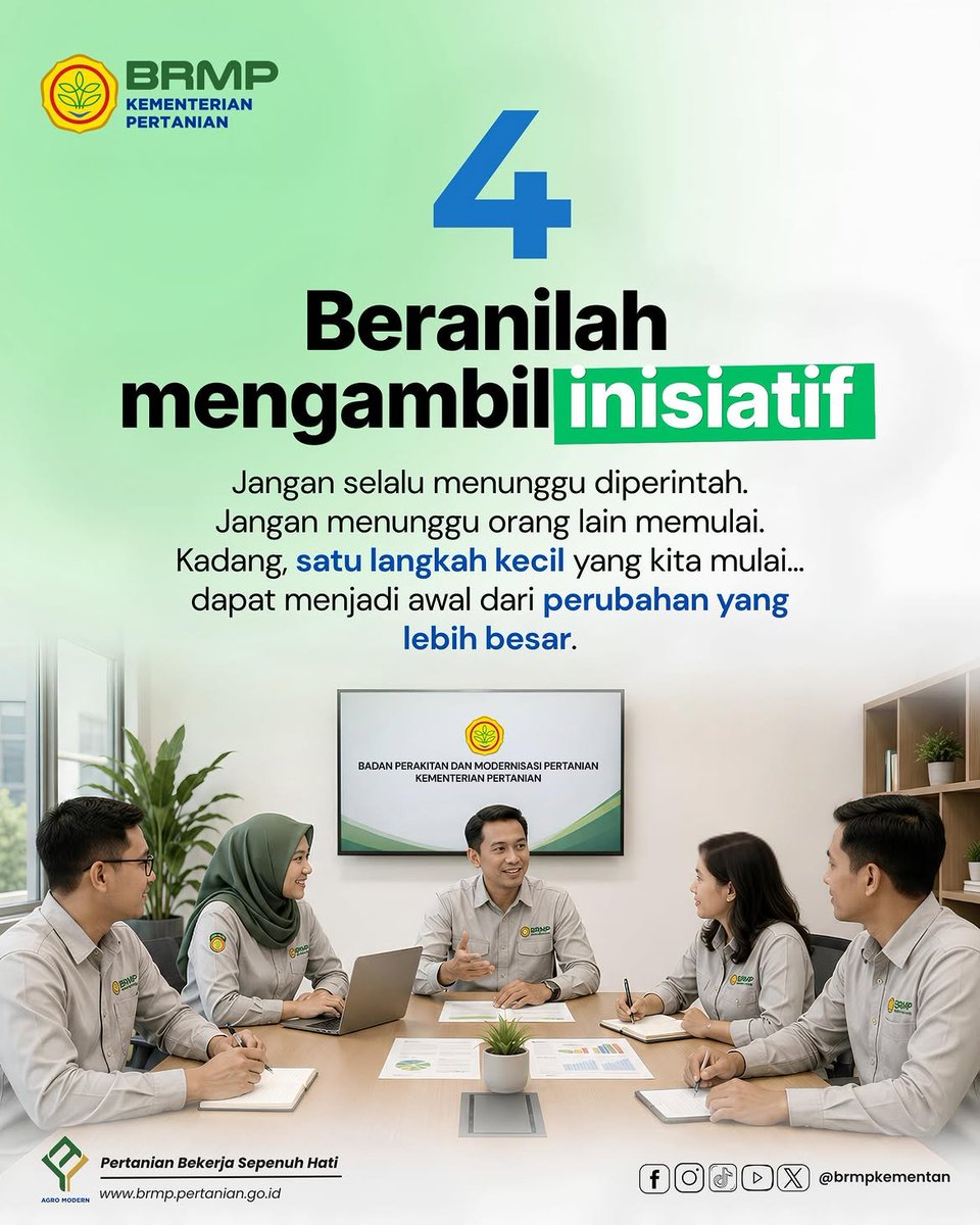 brmpaceh's tweet photo. @brmpkementan Sobat Ino, apa pun peran yang kita emban hari ini, mari bekerja dengan penuh tanggung jawab, bukan sekadar menggugurkan kewajiban. Sebab setiap pekerjaan yang dilakukan dengan sungguh-sungguh akan memberi manfaat, tidak hanya bagi organisasi, tetapi juga bagi masyarakat. https://t.co/NsZU2oDOXl