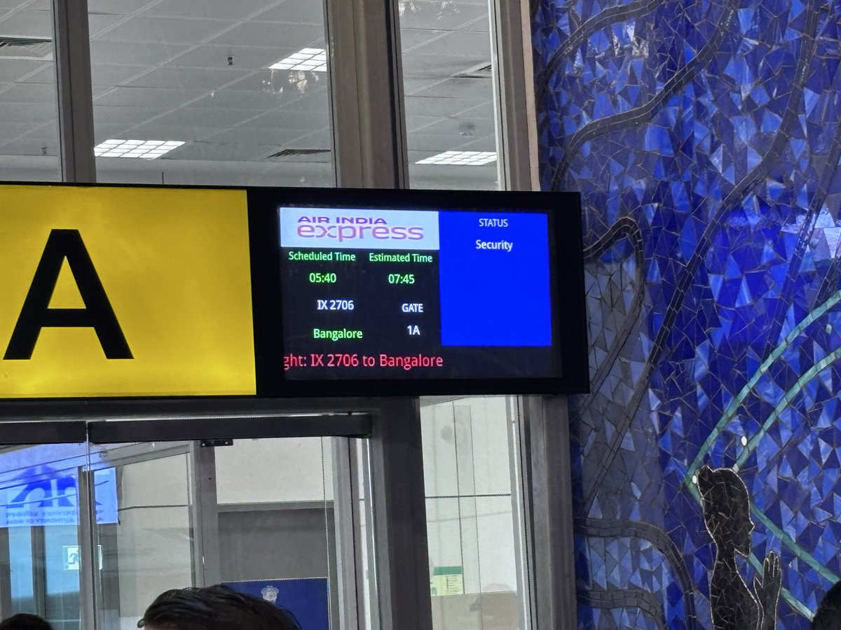 susmitkhedkar's tweet photo. @AirIndiaX My Flight IX2706 to BLR (scheduled 05:40, now delayed to at least 07:45 and still uncertain) very poorly.we deserve accurate updates, not uncertainty and repeated delays without explanation. accountability matter. @MoCA_GoI @DGCAIndia #AirIndiaExpress #FlightDelay https://t.co/KbHRrxw93V