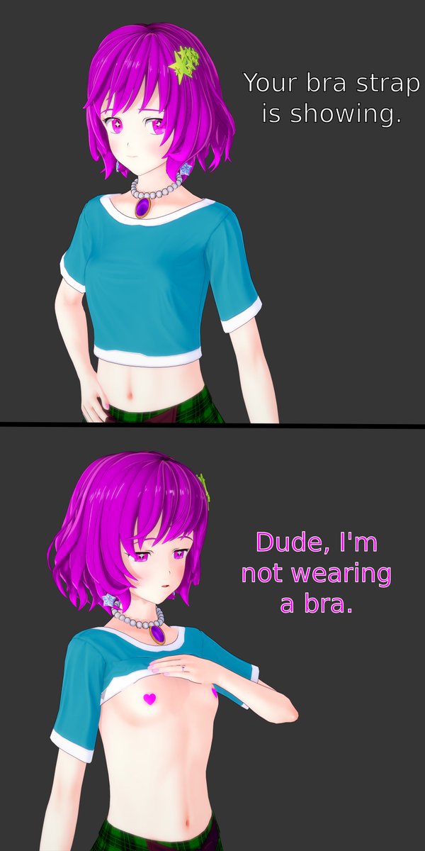 dudeguyperson2's tweet photo. The Bra Strap Meme https://t.co/6F1YZUGAau