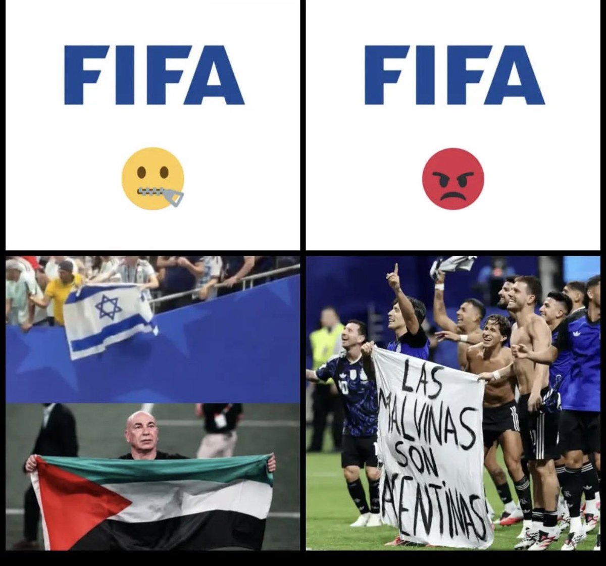 gabymenta's tweet photo. La FIFA https://t.co/32axeYlVjx