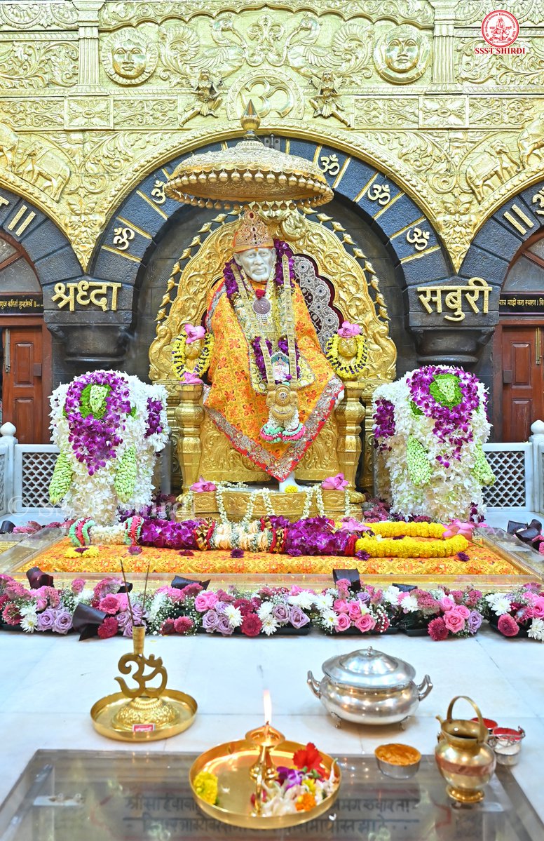 SSSTShirdi's tweet photo. *!! ॐ साई राम !!*
*श्री साईबाबा संस्थान विश्वस्त व्यवस्था,शिर्डी*
*!! ॐ Sai Ram !!*
*Shri Saibaba Sansthan Trust, Shirdi*
≈≈≈≈≈≈≈≈≈≈≈≈≈≈≈≈≈ 
*आरती :-शिर्डी माझे पंढरपुर*
*बुधवार २९ जुलै २०२६*  
*Aarti :-Shirdi Majhe Pandharpur*
*Wednesday 29 July 2026* https://t.co/XdDmqWwiS0