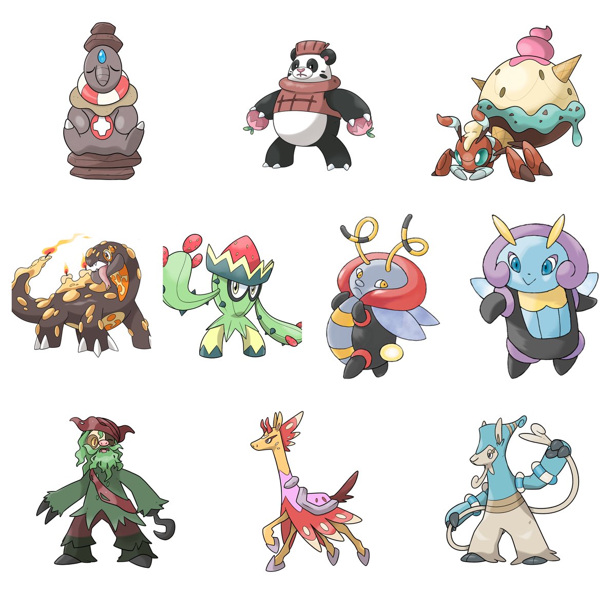 sarivalregion's tweet photo. Part one of Pokemon in the sarival region with tera evolutions.

Tapiguard
Gladipan
Sweetant
Gilamelt
Splatatus
Volbeat
Illumise
Pirasloth
Jousterafe
Pharalpa https://t.co/BUC8kx8WMi