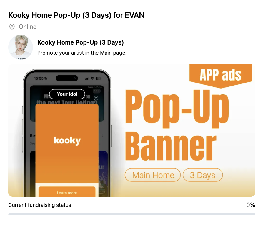 kooky__official's tweet photo. 🎉 #EVAN #에반 Kooky Home Pop-Up ads Support  — Now Open!

🔗https://t.co/1bhJ5zyj1q

Let’s come together to make this happen! 💝

#KookyAds  #KookyFunding
@EvanVoting https://t.co/JPiVSZn9NP