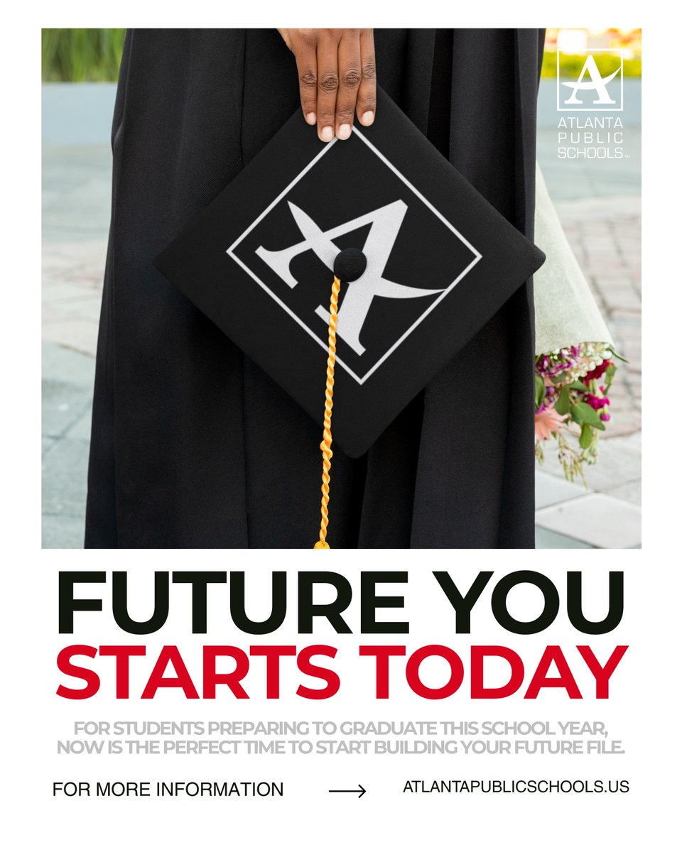 apsupdate's tweet photo. 🎓 Tip of the Week: Future You Starts Today
For students preparing to graduate this school year, now is the perfect time to start building your future file. Update your résumé, collect recommendation letters, track volunteer hours, and research scholarships, internships, or career opportunities. Small steps now can open big doors later. #APSExcellence #AtlantaPublicSchools