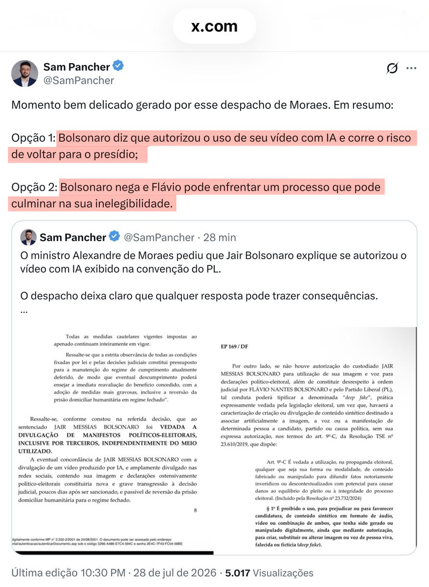 KauanCostabr's tweet photo. Esse é um momento em que nos resta apenas orar para que Deus faça justiça, tenha misericórdia e nos livre das maldades desse ditador cruel chamado Alexandre de Moraes.

Que o TSE aja e não permita tamanho absurdo! Mendonça e Kassio, façam alguma coisa! https://t.co/pk6ZMO0bUM