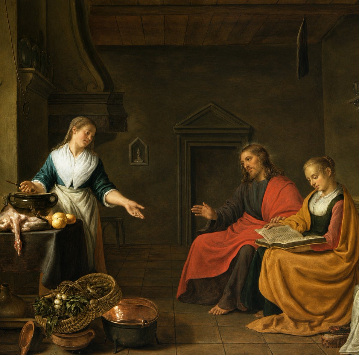 TempusFugit4016's tweet photo. "Martha was troubled how she might feed the Lord, Mary anxious to be fed by Him." - St. Augustine https://t.co/4OvMwnwFKm