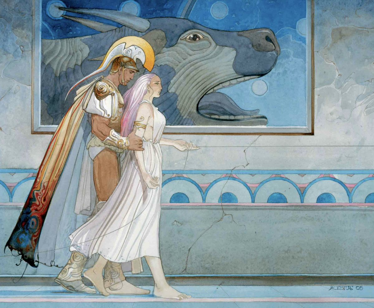 unconquered_sol's tweet photo. Ariadne’s Thread
— Jean Giraud (“Moebius”) (2005) https://t.co/o4zrCFI65j