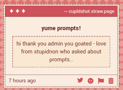 LUVCUPlD's tweet photo. ☎️ — admin gimmicks

WAHHH THANK YOU!!! THAT'S SO SWEET!! and also don't worry anon! ask any questions u have ok? https://t.co/CiDdQrc9ZR