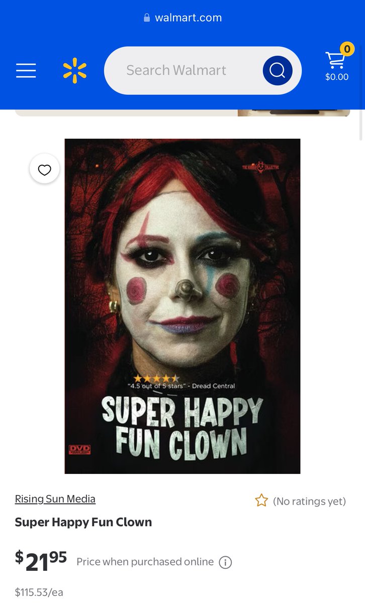 patrickmrea's tweet photo. “Super Happy Fun Clown” is now available to order on DVD and Bluray on Amazon, Walmart and more! https://t.co/4qRszld1aQ