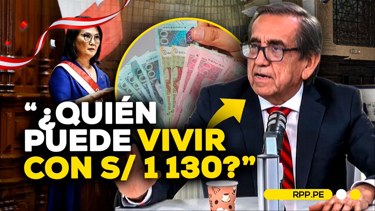 RPPNoticias's tweet photo. 🎙️ Jorge del Castillo, expresidente del Consejo de Ministros, expresó su respaldo al aumento de sueldo mínimo anunciado por la presidenta Keiko Fujimori. En diálogo con RPP, consideró que la medida "moverá más la economía".

👉 https://t.co/wD6cV3TPGz
#FIESTASPATRIASXRPP https://t.co/fWJiGR0nKg