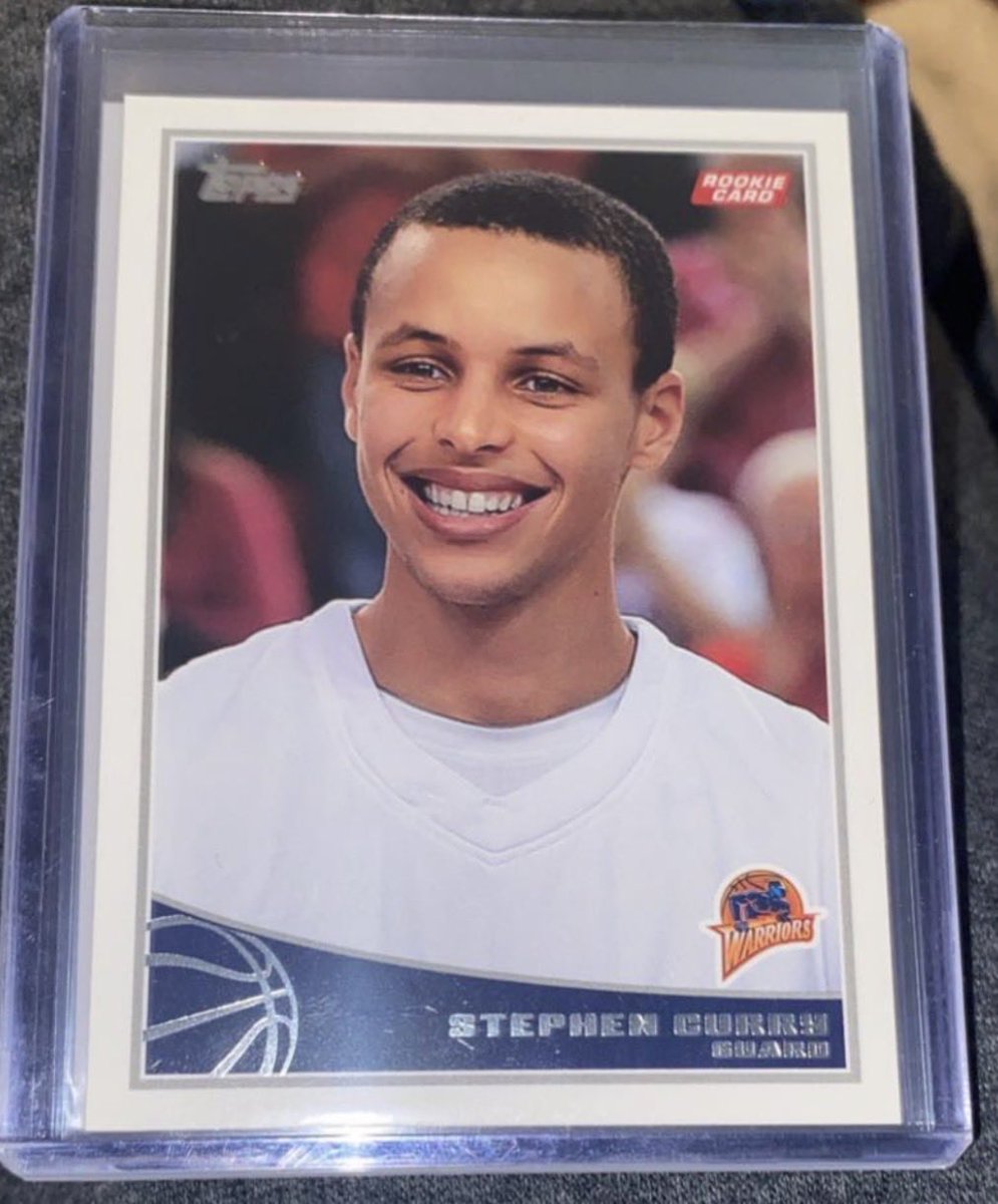 JRCards_'s tweet photo. First time ever sending a card into PSA and it’s this 2009 Curry Rookie! Hoping for a 10 obviously haha! 

@bigwerms 
@BM_Cards2000 https://t.co/IVxawzsxF2