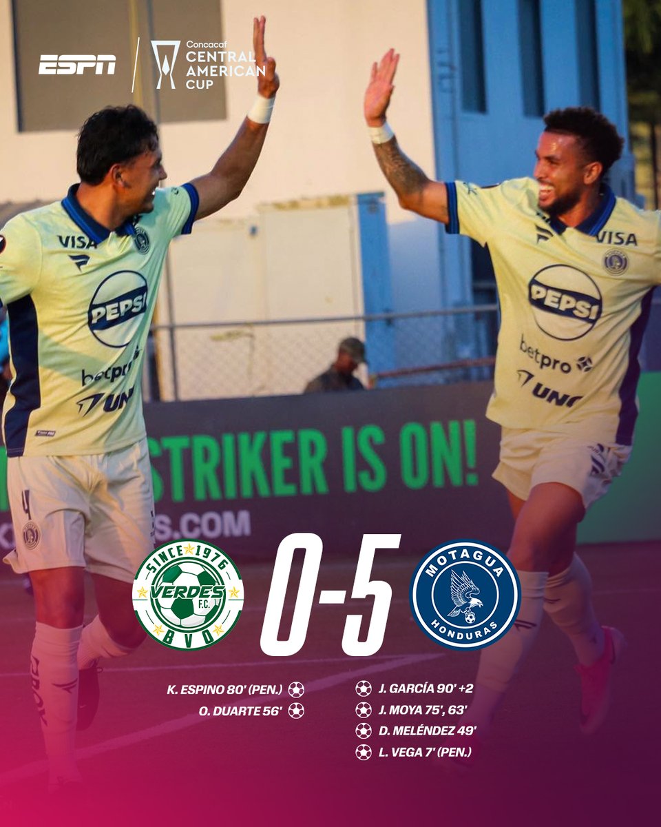 ESPN_CENAM's tweet photo. 🇭🇳UN CICLÓN ARRASÓ EN BELICE🦅🔥 

Motagua cumplió con creces su tarea y comienza de gran manera la #CopaCentroamericana 

▶️Todos los juegos de la 🏆#CopaCentroamericana en el Plan Premium de #DisneyPlus https://t.co/OyngKeRHDw