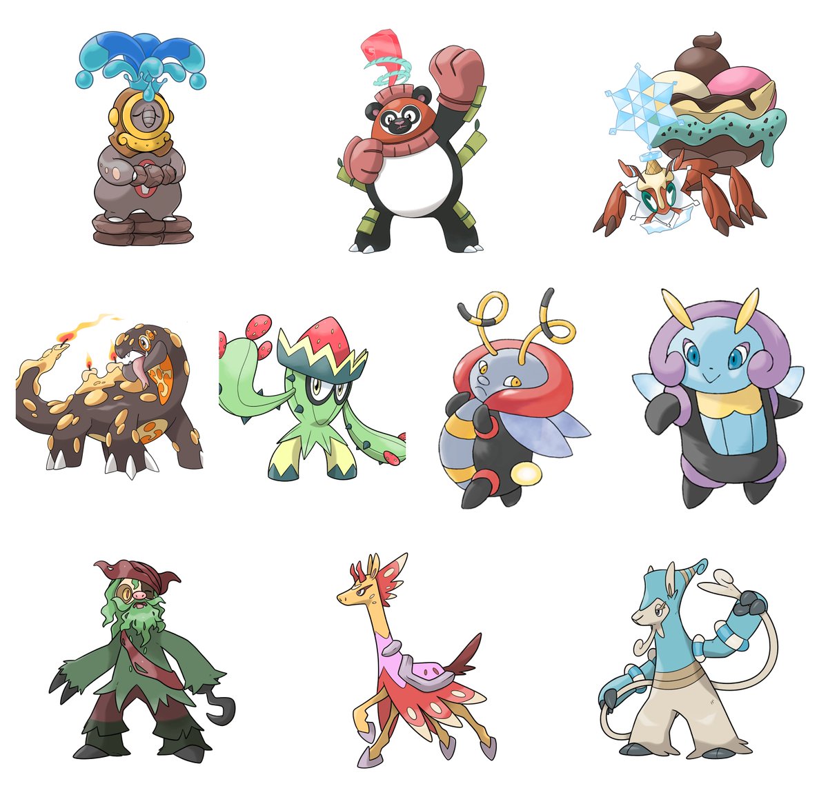 sarivalregion's tweet photo. The first three Tera evolutions in Sarival. Tapiguard, Gladipan and Sweetant. https://t.co/exl7XcS0iP