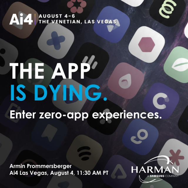 xiaijun888's tweet photo. Next week at Ai4 - Artificial Intelligence Conferences, HARMAN’s Chief Technology Officer, Armin Prommersberger, will explore why the future of mobility isn't about adding more apps. It's about creating AI-orchestrated experiences that... #HARMANemployee https://t.co/c6m6FP2Pvi https://t.co/U0EcsYWcAr