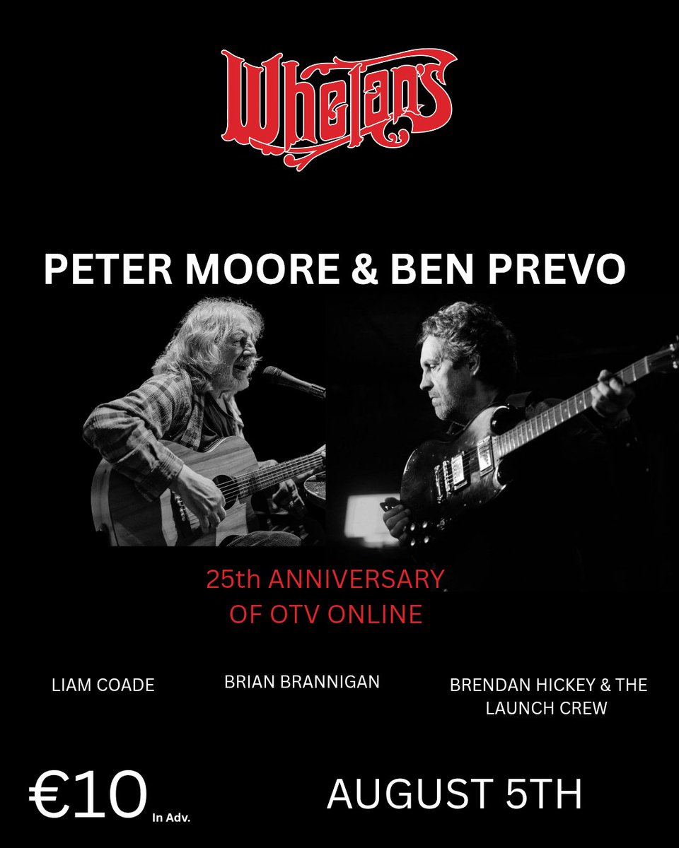 hund_hotel's tweet photo. Whelan's - Aug 5th - Peter Moore and Ben Prevo

https://t.co/1kttQcH5SI https://t.co/TG2R76ktET