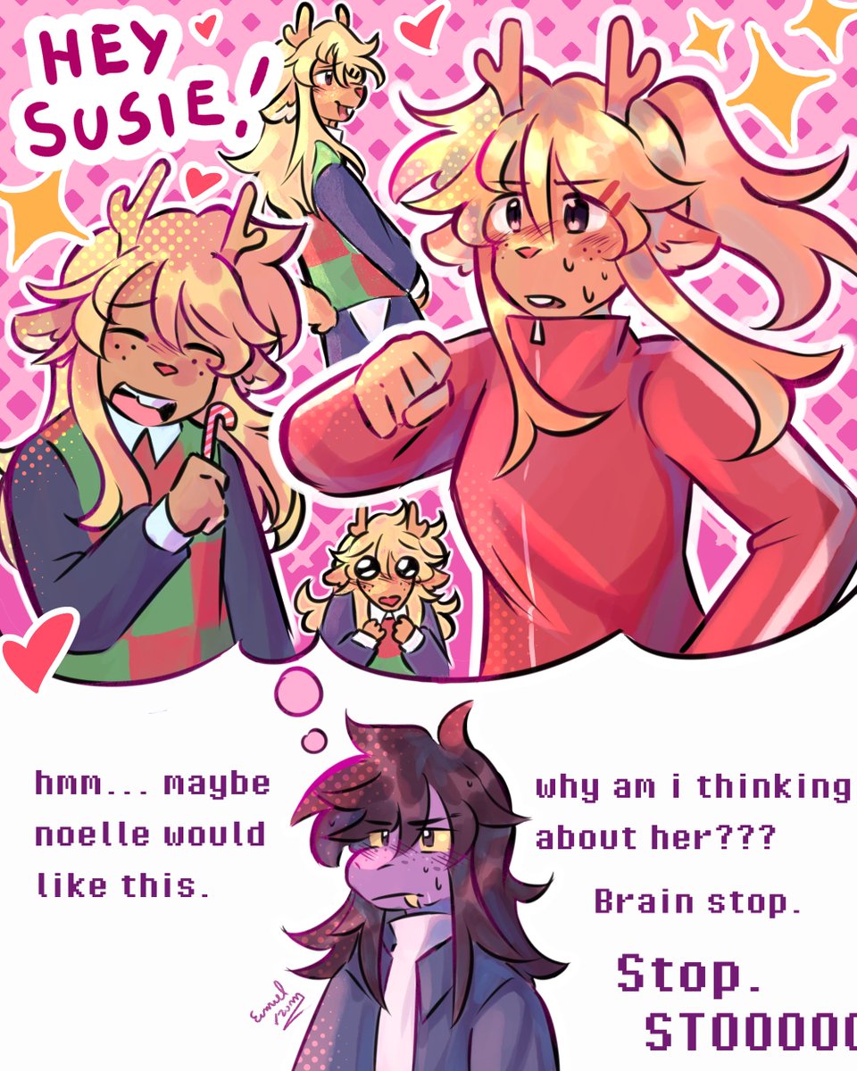 eimielpam's tweet photo. Gay gay homosexual gay

#deltarune #suselle https://t.co/A63GyEIeMr