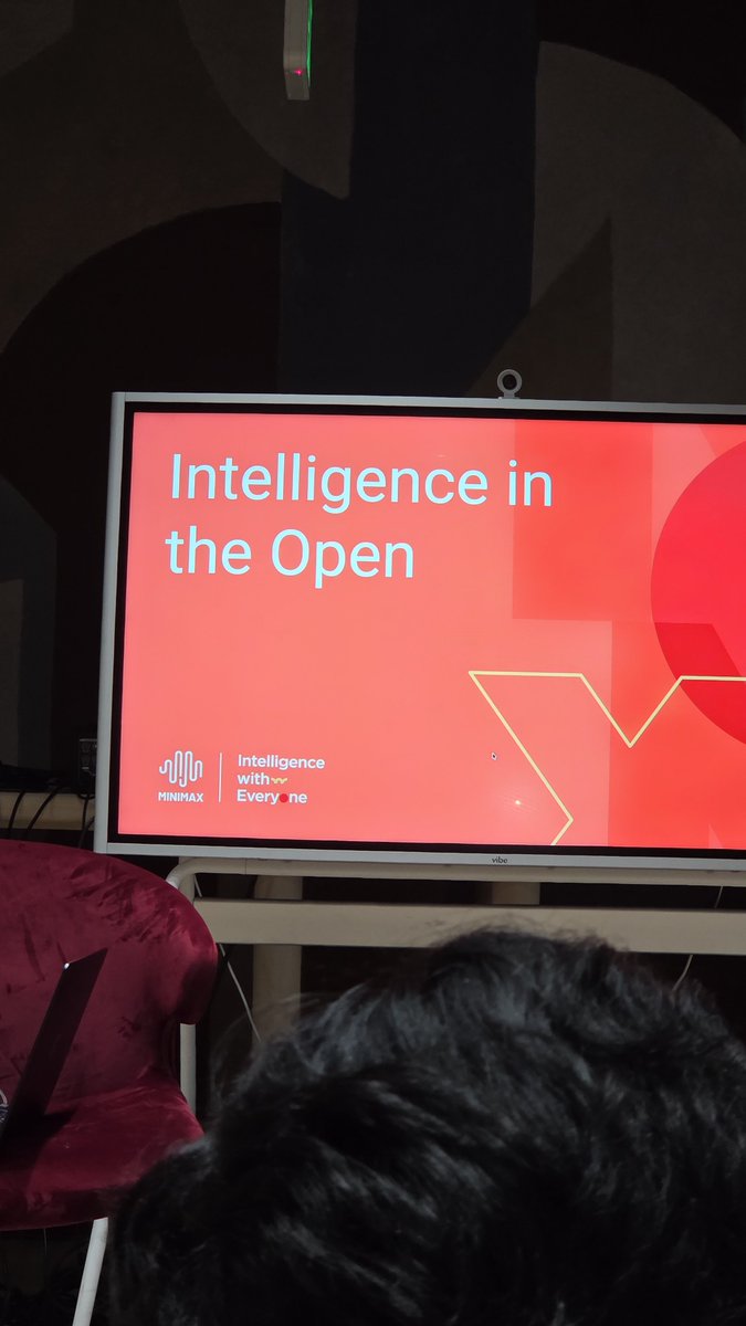 krrish_does's tweet photo. At @MiniMax_AI learning from the researchers.. https://t.co/UO8Emj0nvy