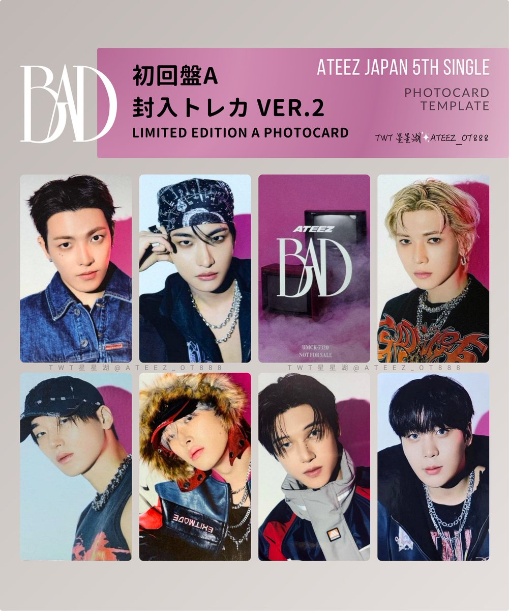 ATEEZ 에이티즈 アチズ JAPAN 5TH SINGLE-BAD (Japanese ver.) • 封入