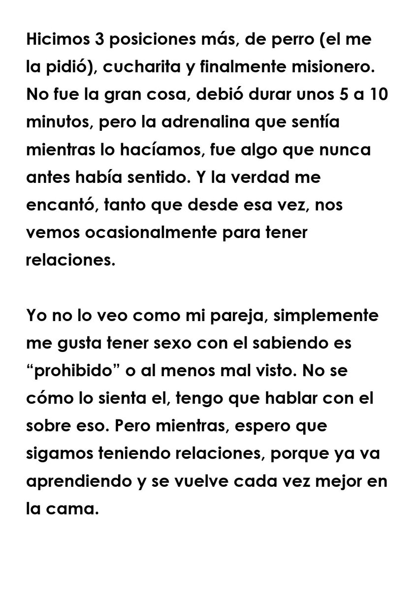AndyInces's tweet photo. Porque lo prometido es deuda:
El inicio de una historia incestuosa entre mi sobrino y yo.
Se lass dejaré así por ahora, si les gusta buscare una forma más cómoda de seguirles contando. Porque con puro texto aquí era más difícil hahaha
#incesto #taboo #incestoreal #tia #sobrino https://t.co/YJAaeFjOzb