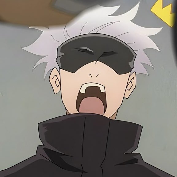 satorulua's tweet photo. One of my favorite Satoru scenes awhhhe he’s so cute 😭😭😭 

kill him now. (Affectionate) https://t.co/1xCuThBt4i