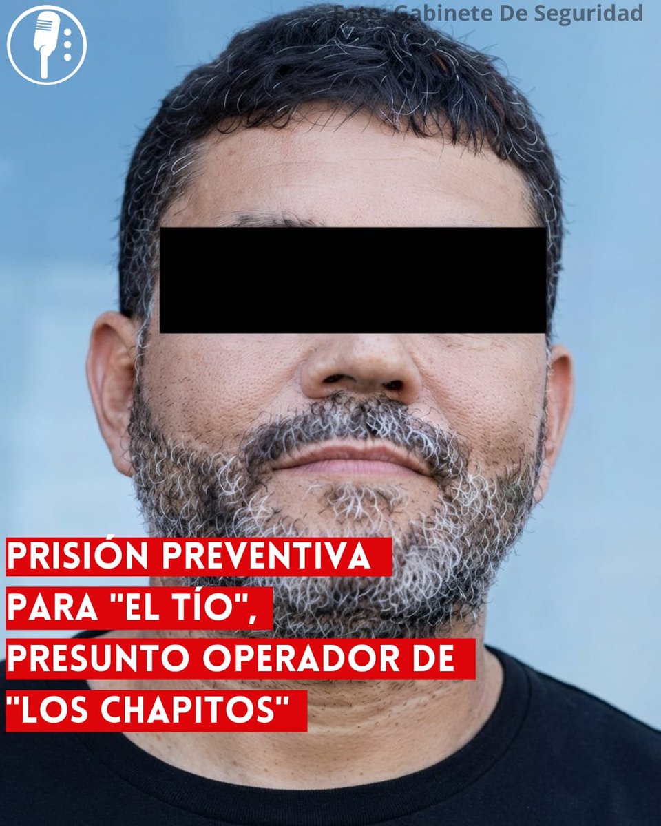 ReporterosMX_'s tweet photo. ⭕ OJO | PRISIÓN PREVENTIVA PARA “EL TÍO”, PRESUNTO OPERADOR DE “LOS CHAPITOS” 

Un juez federal dictó prisión preventiva contra Ricardo Ozuna Tirado, alias "El Tío", presunto operador de Los Chapitos, y otros cinco hombres detenidos en Mazatlán. Permanecen en el CEFERESO Nor-Poniente en Guasave, Sinaloa. https://t.co/RQ7D20KeLs