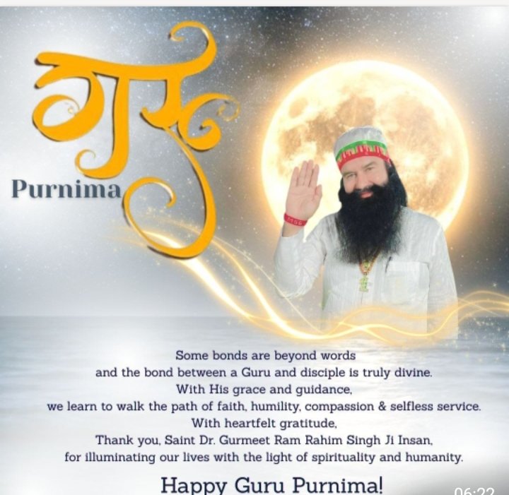 GRani30704's tweet photo. A true Guru lights the path of wisdom , love and humanity . On this guru purnima we express our heartfelt gratitude to all Gurus.
Inspired by Saint gurmeet ram rahim ji.
#GuruPurnima2026 https://t.co/P85sPwWutd