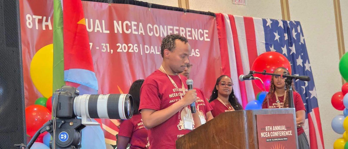 SesinSeyoum's tweet photo. The 8th Annual NCEA Conference in North America is underway in Dallas, Texas; unbreakable continuation of #Eritrea’s engagement, where ideas are exchanged, unity is strengthened, and a shared commitment to the betterment of the community and Eritrea as a whole is reaffirmed. https://t.co/ZJ2HKVoBZe