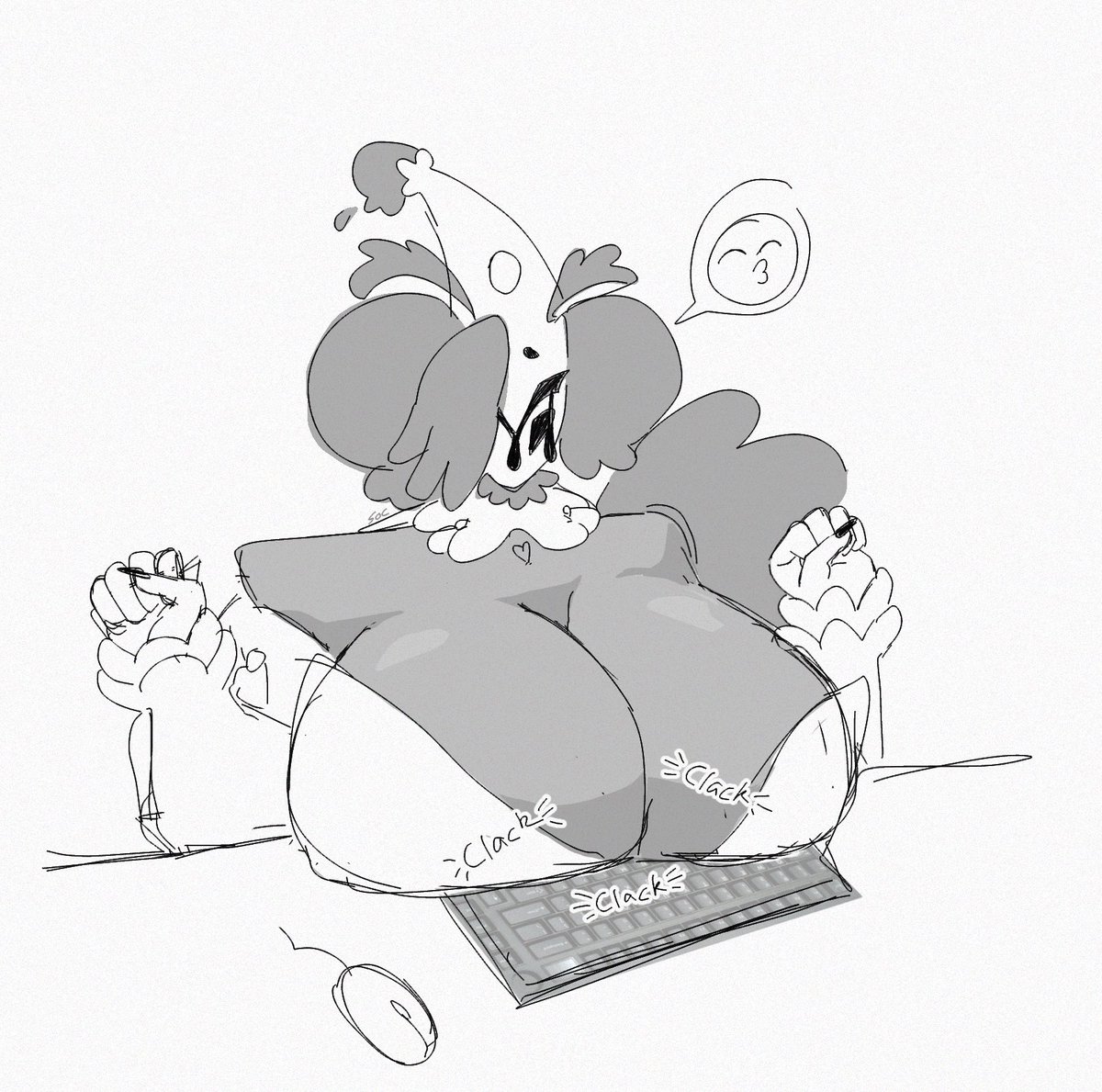 SpawnOfCinna's tweet photo. Follie replying to KIM chats

(‼️exaggerated chest)

#warframefanart https://t.co/tKXASsMFiA