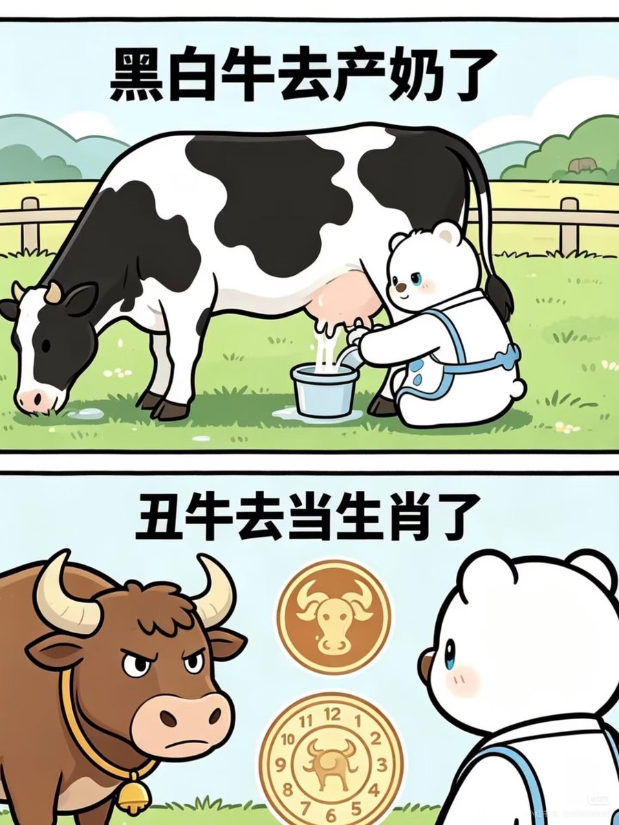 shy231786647272's tweet photo. 各牛有各牛的命。＃笑话 https://t.co/9T5Mvvu0Fl