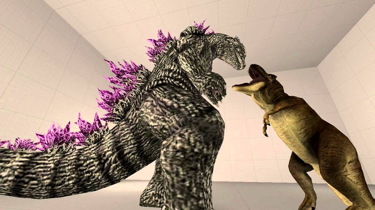 Zainprodution's tweet photo. #sauriancore
Tyrannosaurus rex vs Godzilla (ancient ball knowledge) https://t.co/eo1vFm8XWH