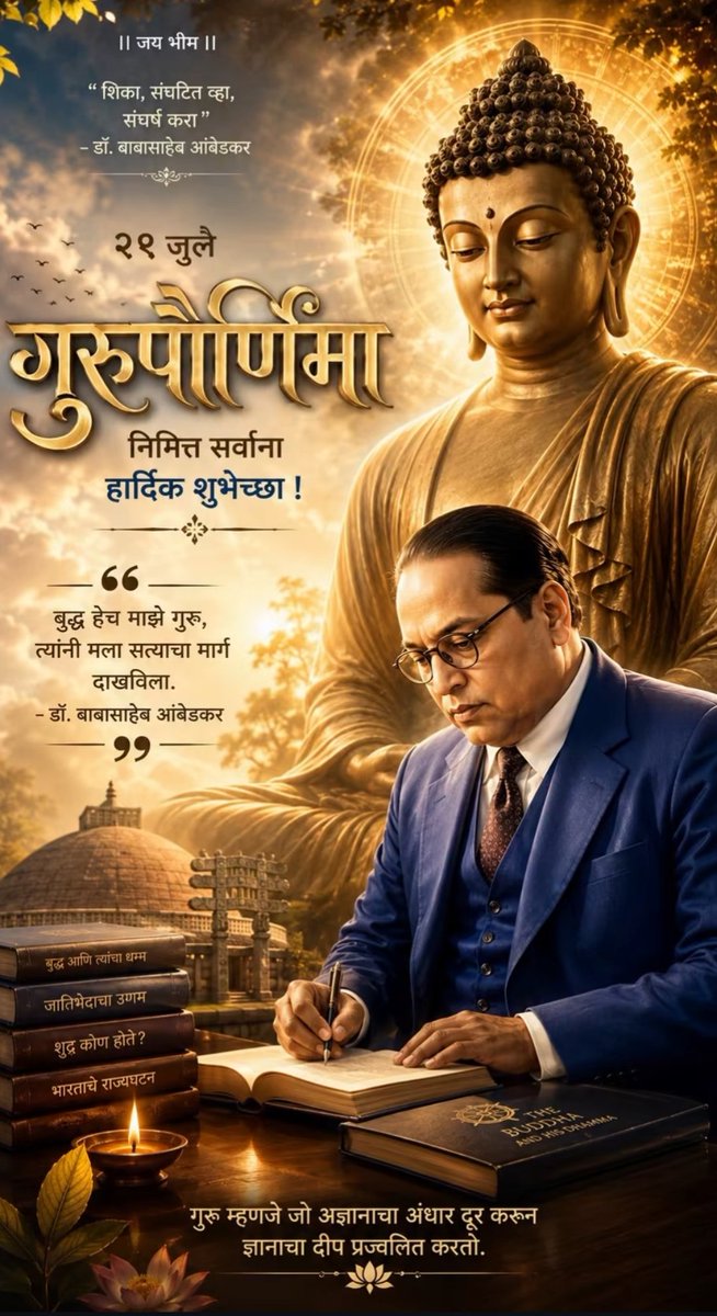 atesh98's tweet photo. सर्वांना गुरुपौर्णिमेच्या मंगलमय शुभेच्छा 🙏
#महामानव #गुरुपौर्णिमा #गुरुपौर्णिमा२०२६ https://t.co/zcwlDlqn2m