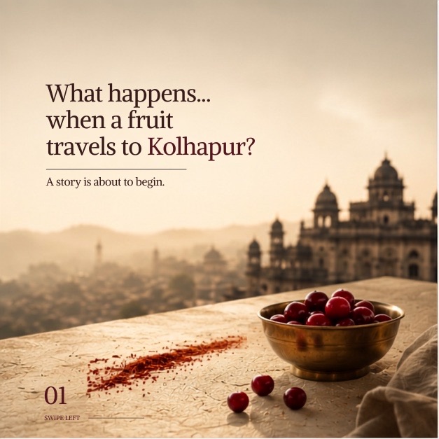 NutriCastleIND's tweet photo. What happens when a fruit takes a trip to the City of Spice? 🌶️🍒 
A bold new chapter is about to begin, inspired by one of India’s most iconic cities. 
#ComingSoon #GrandReveal #NutriCastle #InspiredByIndia #Kolhapur #Cranberry https://t.co/4fGPqcNFS4