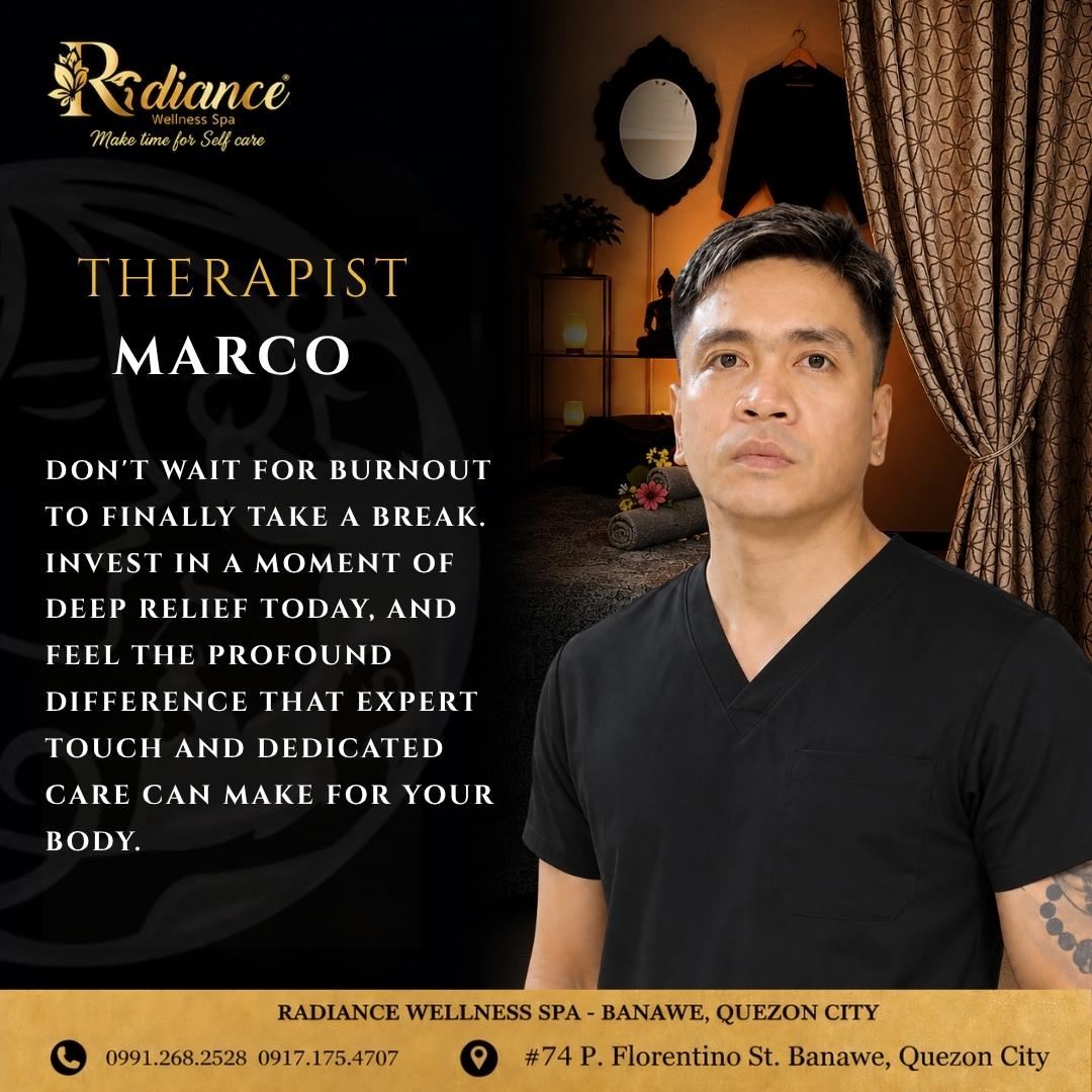 Radiance_banawe's tweet photo. Every exceptional wellness journey begins with exceptional therapists. 

 Meet the dedicated professionals of Radiance Wellness Spa, committed to helping you relax, recharge, and restore through personalized care and expert hands.  Because you deserve nothing less than the best.  

Book your appointment today! 

Banawe Branch #74 P. Florentino St., Banawe, Quezon City 

 #RadianceWellnessSpa #MeetTheTeam #RelaxRechargeRestore #MassageTherapy #WellnessJourney #SelfCare #BookNow #QuezonCity #Banawe