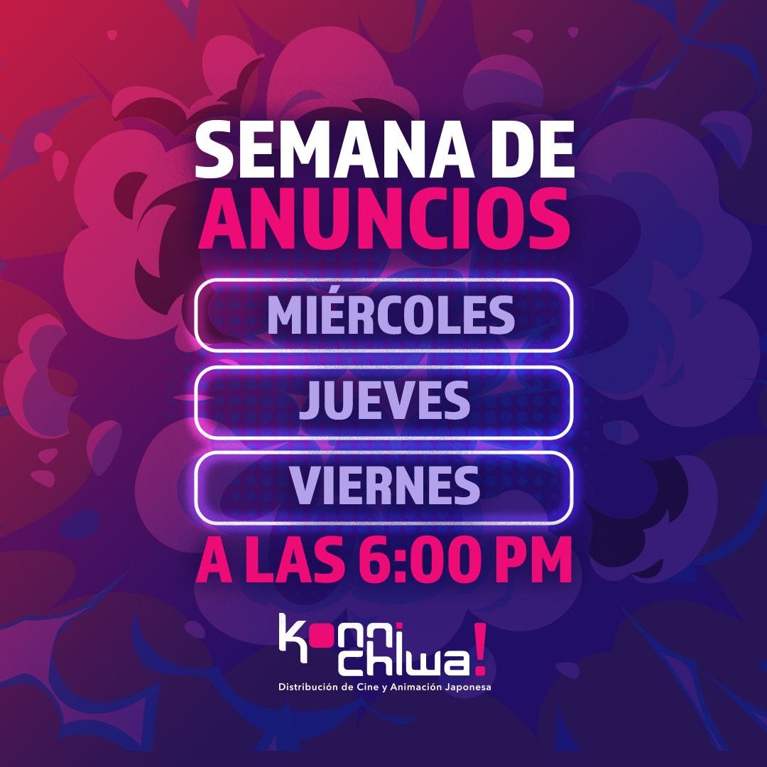 KonnichiwaFest's tweet photo. ✨¡Semana mágica!✨ ¡Prepárate para más noticias de Madoka Magica! Este Miércoles, Jueves y Viernes a las 6:00 PM. https://t.co/9WTa0anyKy