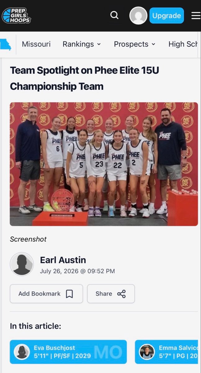 EvaB_2029's tweet photo. Thanks for the awesome write up! @PGHMissouri @PheeElite @Coach_Brent24 @FHN_GirlsBBall https://t.co/ZoUPl7AF6E